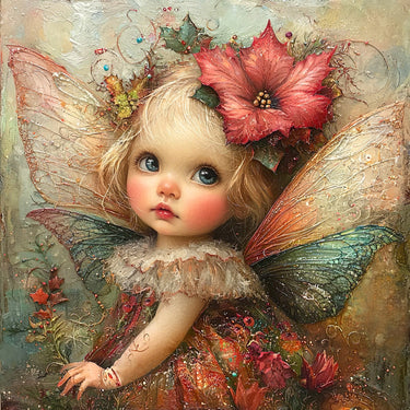 Christmas Fairy, DCO-102151, Sign For Wreath, 10x10in Metal Sign